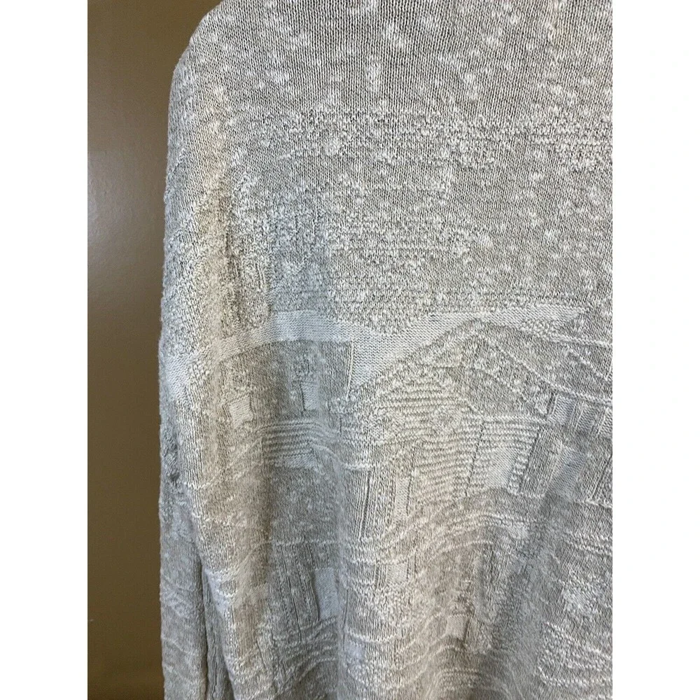 Vintage Jantzen USA Made Embroidered Bird/ House Women’s Woven Sweater Size L - Picture 11 of 16